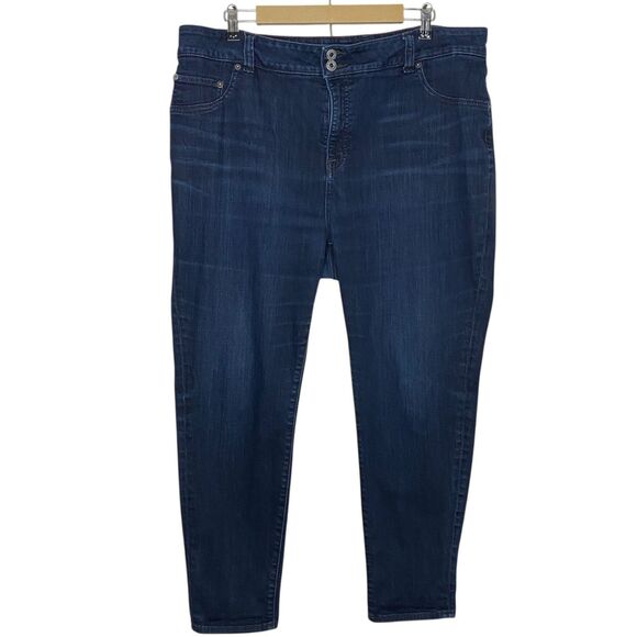 Lucky Brand Jeans Womens 18 W (40x28) Emma Legging High Rise Classic Y2K Denim - Picture 1 of 11
